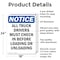 Signmission All Truck Drivers Must Check In OSHA Notice Sign, Aluminum, 18in W x 24in L, 2PK OS-2PACK-NS-A-1824-V-15226 - alternate 5